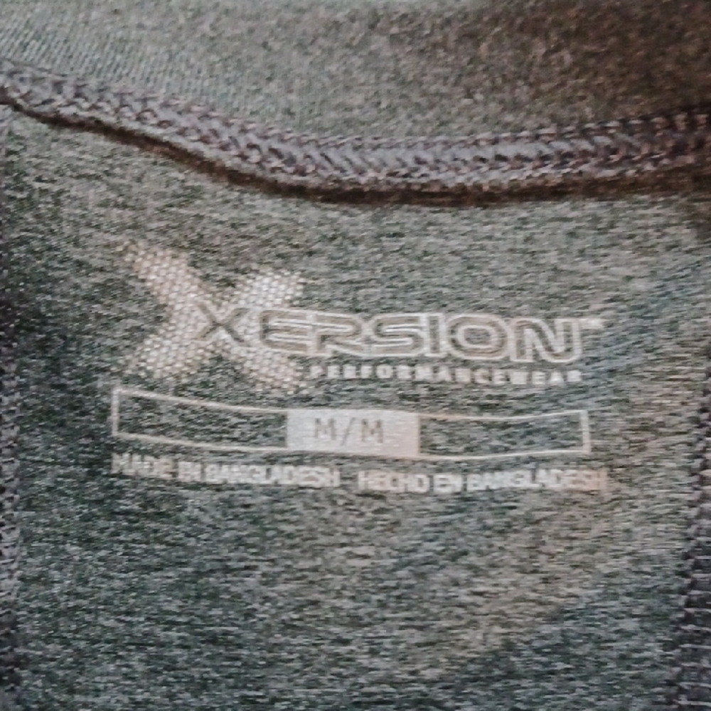 Xersion Charcoal Heather Long Sleeve Top Size MEDIUM - Picture 2 of 3